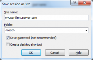 winscp-create-login-save