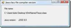 JavaClassFileCompilerVersion