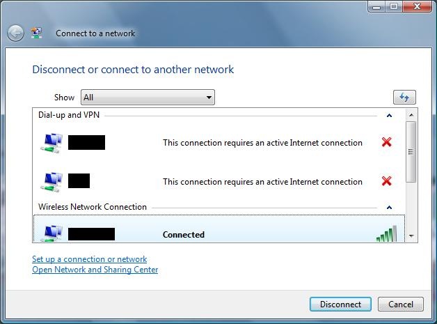 Windows Vista Disconnects Internet